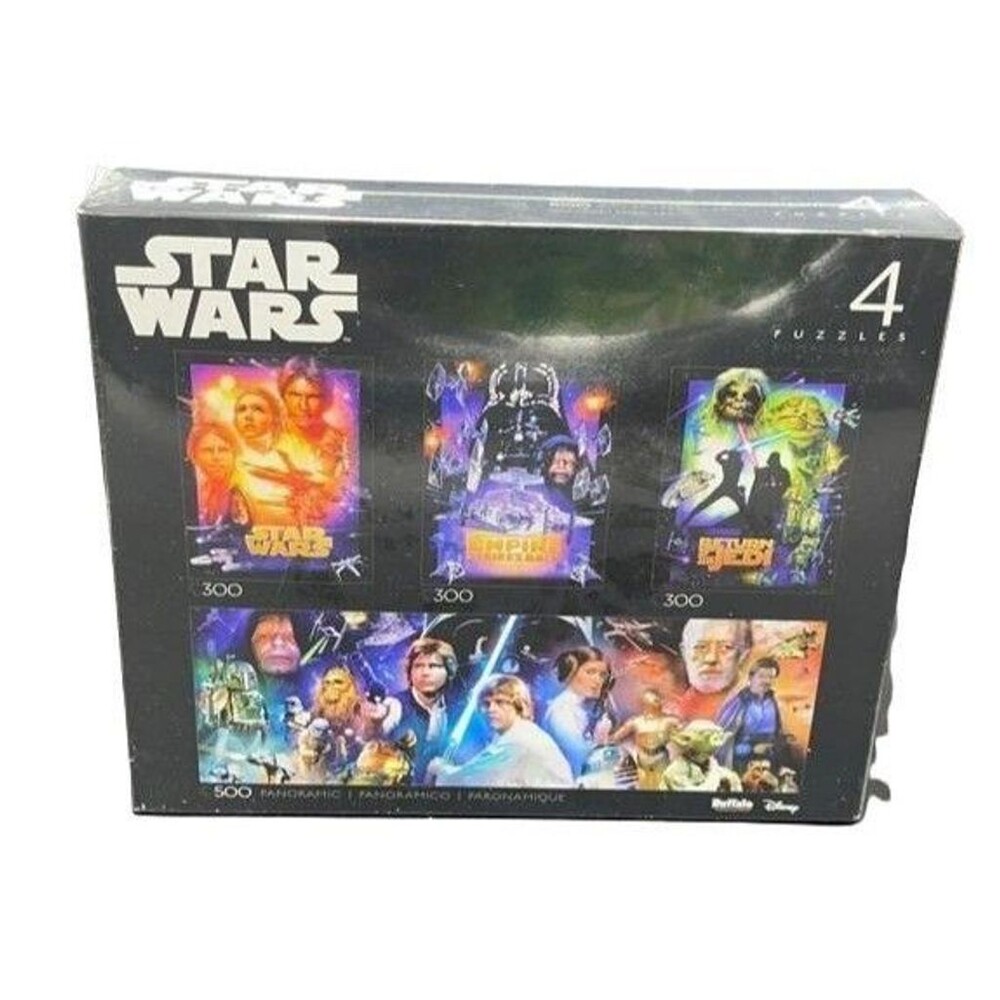 Star Wars Jigsaw Puzzles 1400 Pieces 4-in-1 Multipack Factory Sealed